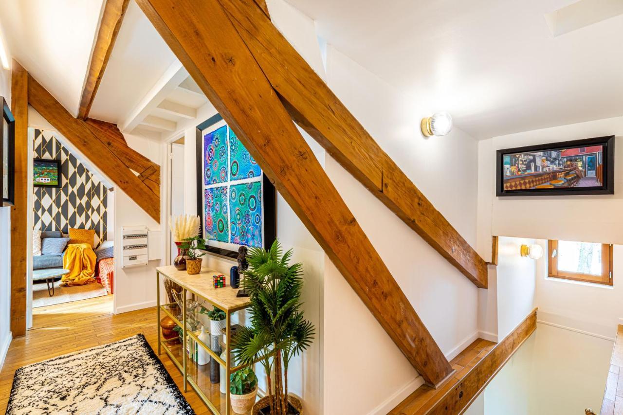 Art & Curiosity Cabinet Style Appartement With Paris View, Villa Des Ammonites Meudon Bagian luar foto