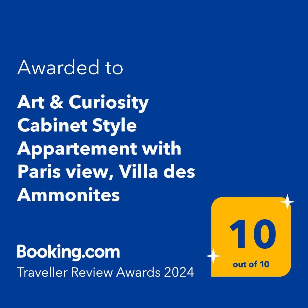Art & Curiosity Cabinet Style Appartement With Paris View, Villa Des Ammonites Meudon Bagian luar foto
